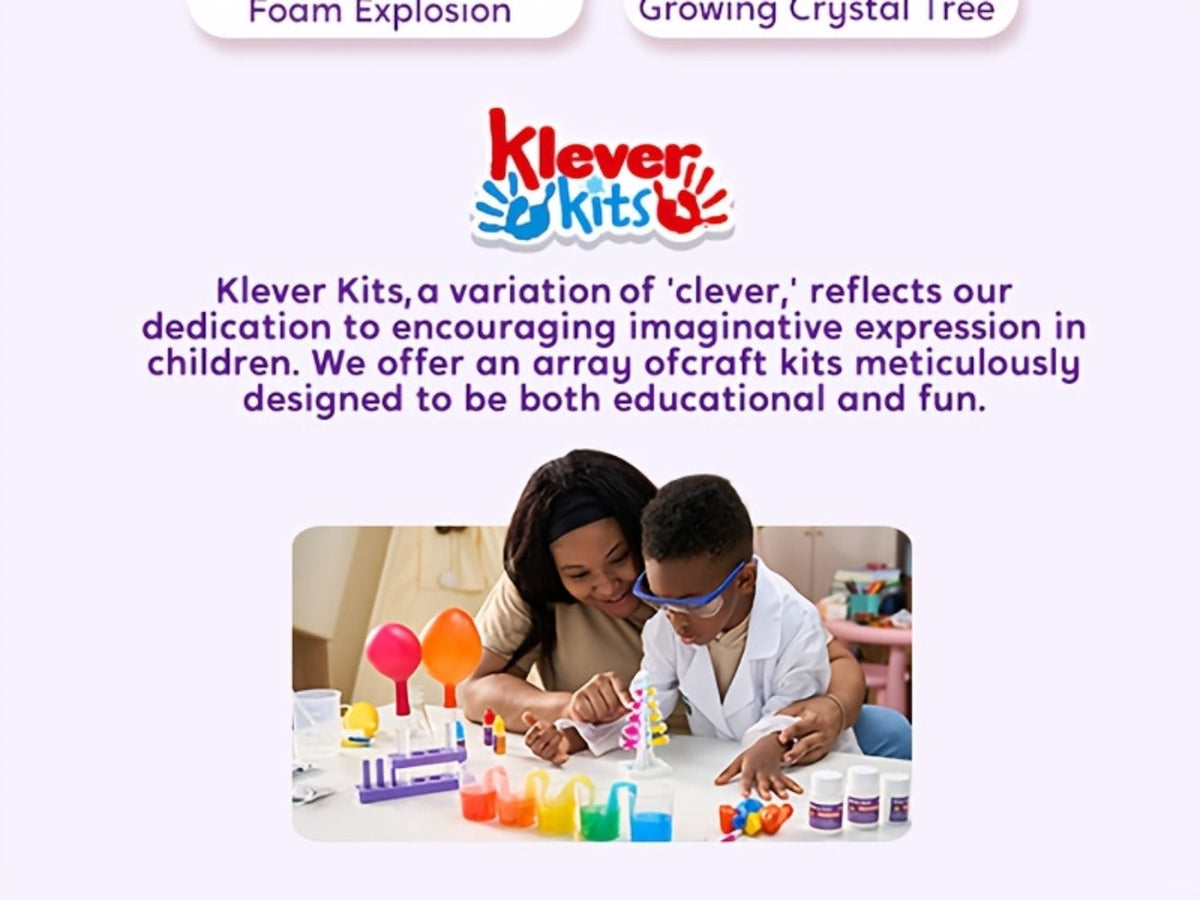 STEM Science Kit for Kids 50+ Experiments, Crystal Tree Growing Kit, Lava Lamp, Volcano Chemistry Set — image 14