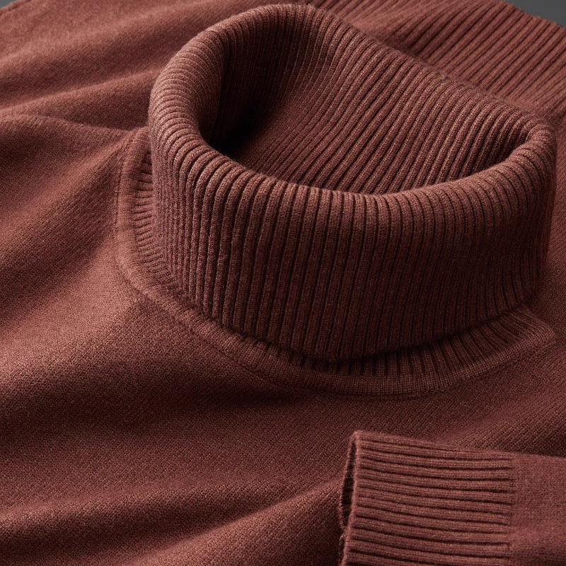 New Mens Soft Casual Warm Turtleneck Sweater
