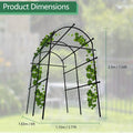 Climbing Arch Trellis 7.5ft Adjustable Metal Grid Garden Archway — image 3