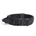 Wide Tactical Dog Collar with Grab Handle, Quick-Release Buckle and Patch Panel in M, L or XL — image 2
