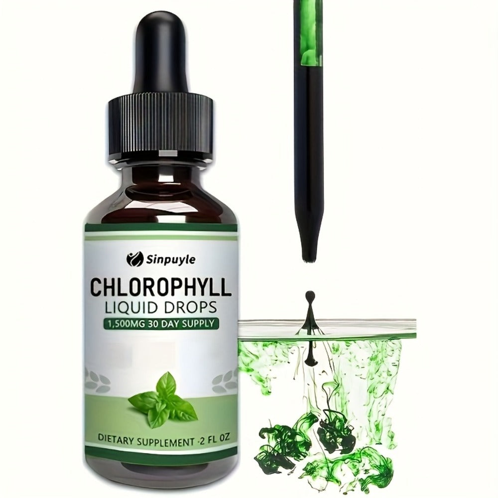 Chlorophyll Liquid Drops, Immune Support, Internal Deodoriser & Skin Health Supplement, Natural Mint Flavour — image 9