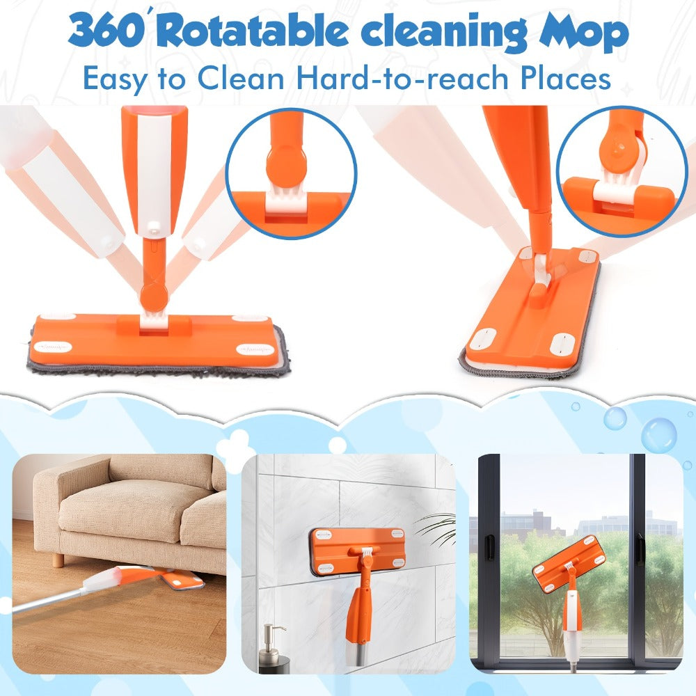 Children's Spray Mop Cleaning Toy Set with Water Sprayer & Pad with the Listed Color, Size or Set Options for Everyday Use — 