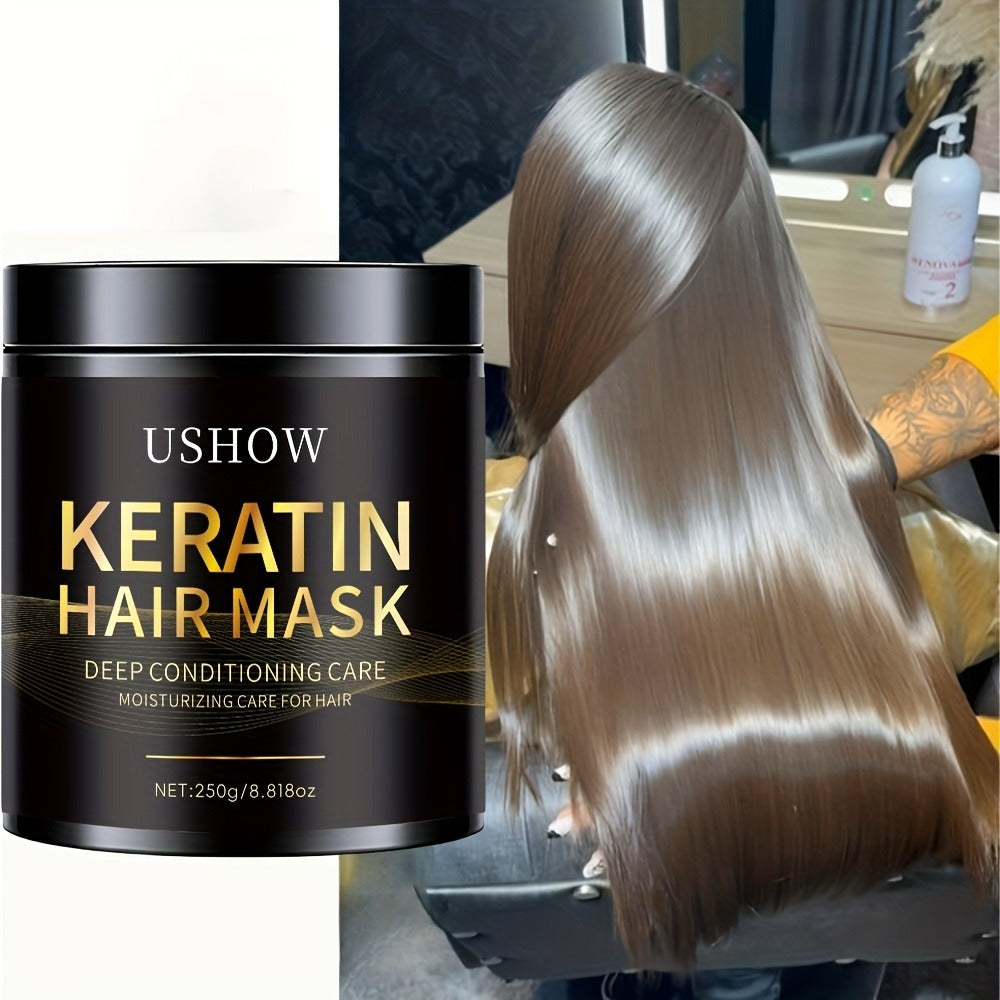 Deep Conditioning Keratin Hair Mask 250g with Collagen, Dry & Damaged Hair, Anti-Breakage, Reduces Split Ends — image 2