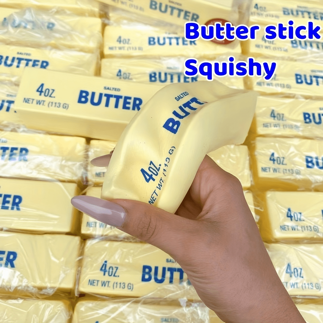 7pcs Squeeze Stick Sensory Stress Toys Set, Slow Rise Squishy Butter Sticks for Kids Adults Anxiety Fidget Sensory Play Gift 