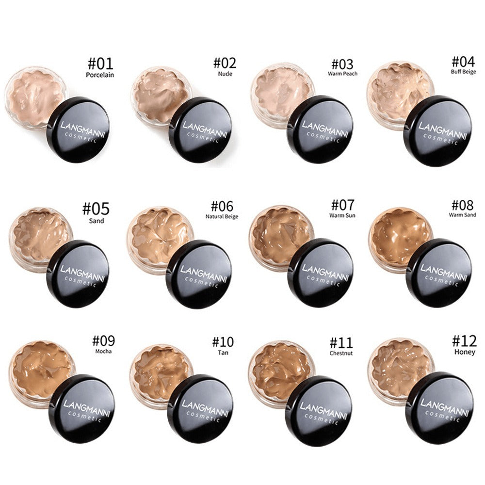 Full Coverage Concealer Set 3-Piece Waterproof Cream Foundation, Covers Dark Circles Eye Bags Blemishes Freckles — image 6