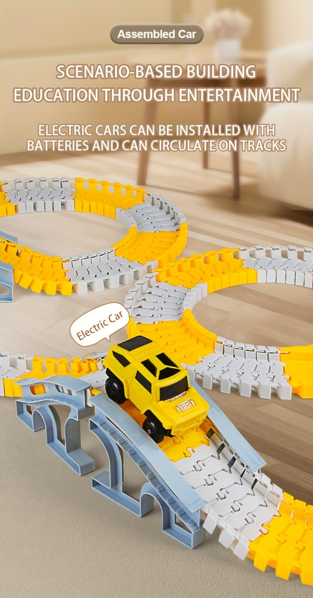 Roller Coaster Track Set 467pcs for Kids Ages 3 4 5 6 7 8 with the Listed Color, Size or Set Options for Everyday Use — image