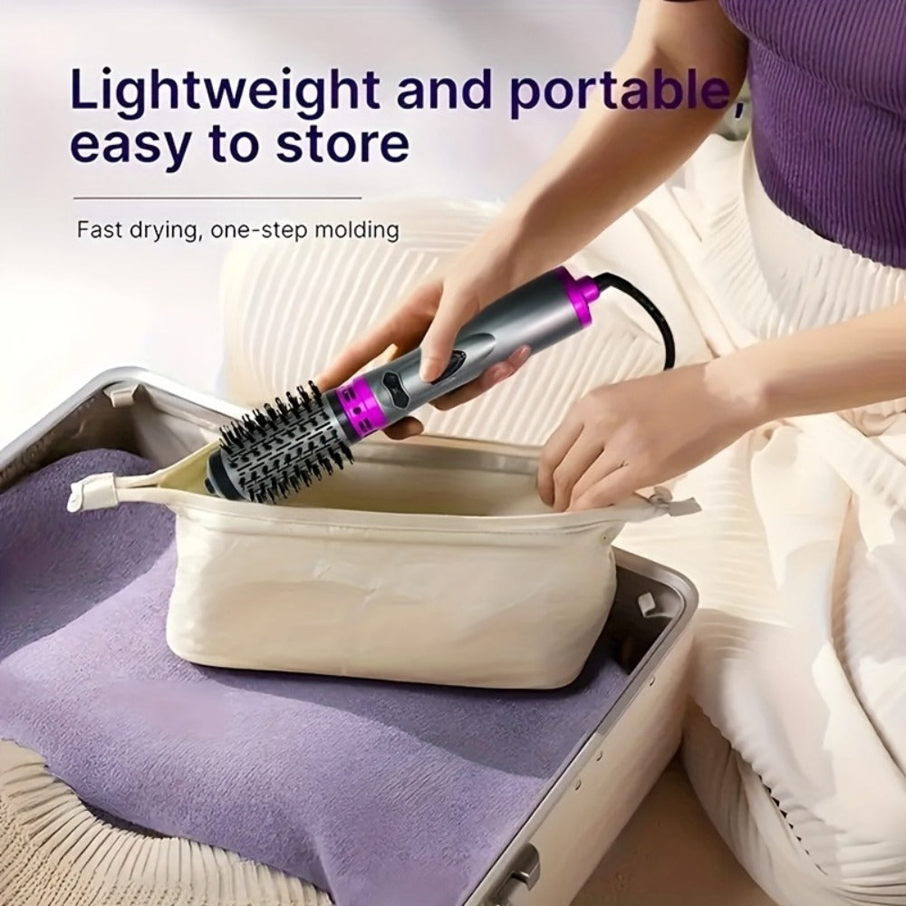 Rotating Hot Air Brush 2-in-1 Auto Curl & Straighten Styling Comb, One-Step Salon Blowout Results at Home — image 12
