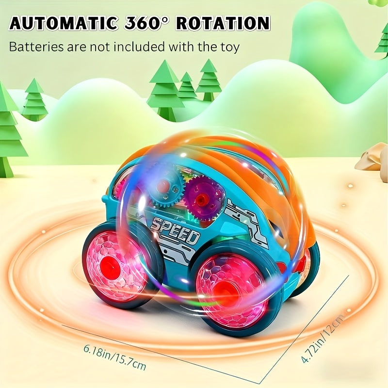 Dump Truck Toy Car with Colorful LED Lights & Music, Auto Rolling Construction Vehicle Toy for Toddlers Kids Ages 2+ — image 