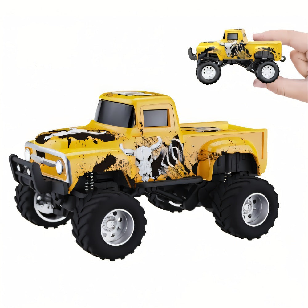 RC Monster Truck 1:64 Scale Alloy Shell with LED Lights, Multi-Control Modes, Adjustable Speed & Steering — image 8