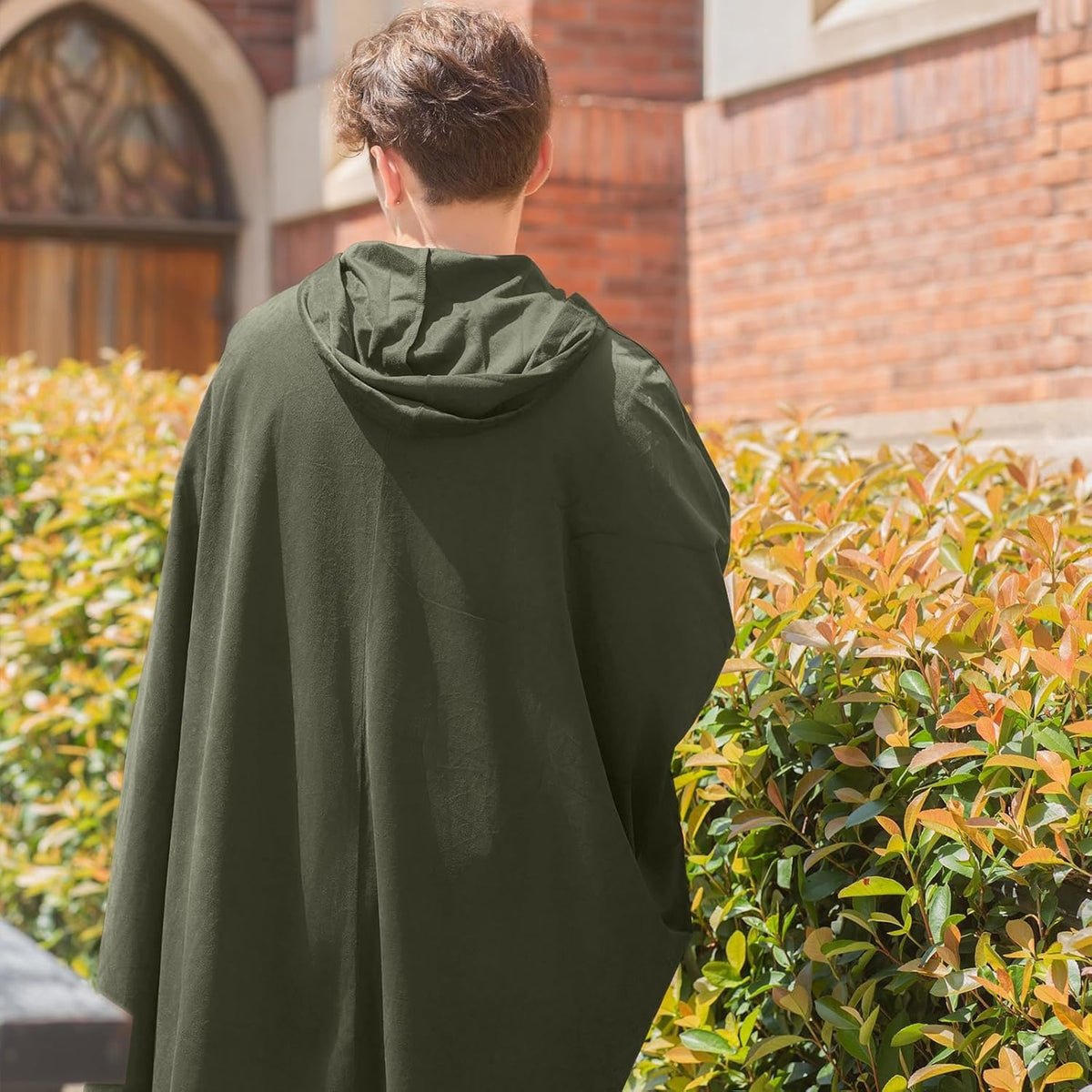 Men's Velvet Cloak With Hood