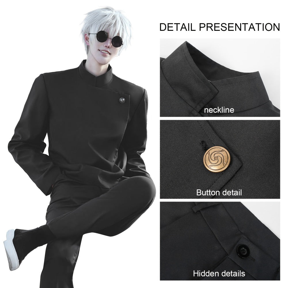 Jujutsu Kaisen Cosplay Costume Uniform, High School Satoru Gojo & Suguru Geto Outfit Set for Men — image 4