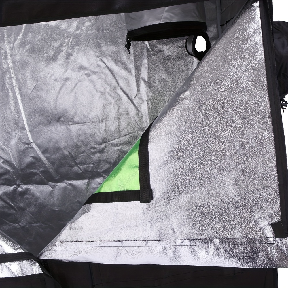 Grow Tent 120x60x180cm Hydroponic Indoor Plant Tent Dismountable with Observation Window, Black — image 7