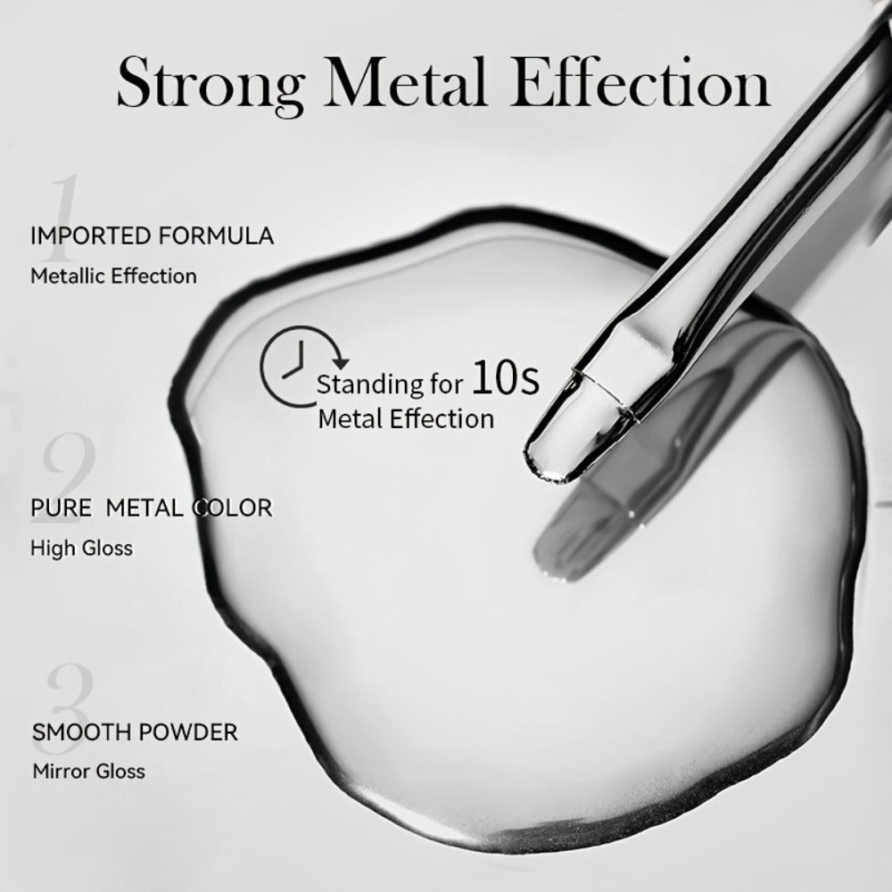 Metallic Silver Nail Art Painting Gel in 7ml LILYCUTE Jar with Fine Detail Brush for Lines and Floral Patterns — image 8