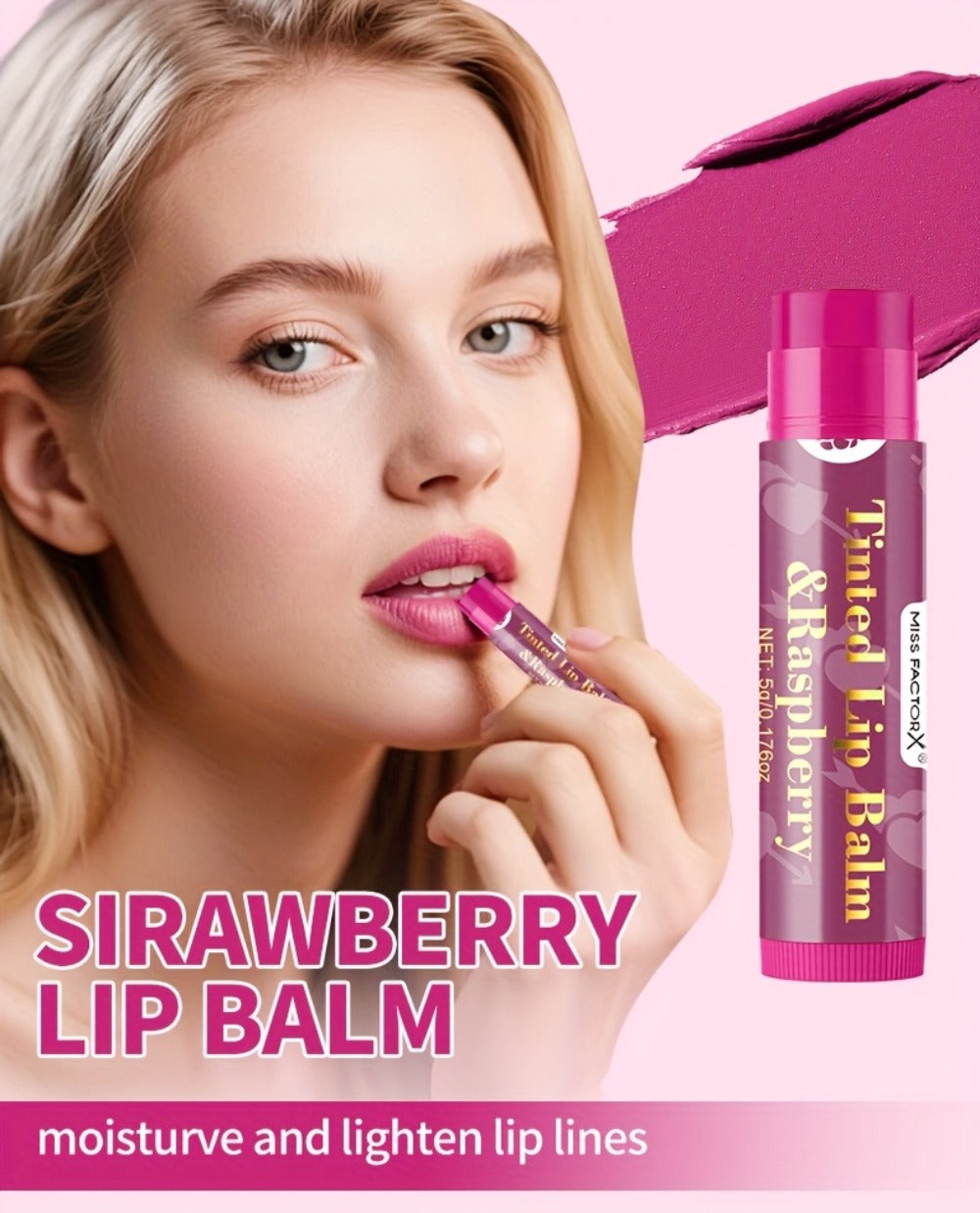 MISS FACTOR 30-Piece Tinted Lip Balm Set with Capped Tubes Organized into Six Color Groups — image 11