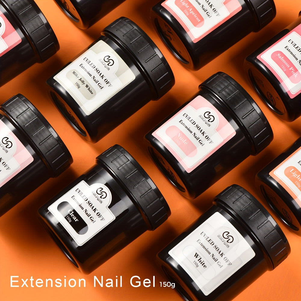 Builder Gel for Nail Extensions 150g Apex Strengthening Kit 13 Shades Clear White Pink Nude Milky Jelly Salmon UV LED Cure Pr