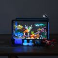 Ocean Fish Tank Building Blocks Set 501 Pcs LC8059 – LED Light Aquarium Model Whale Shark Sea Turtle Marine Life Desktop Deco