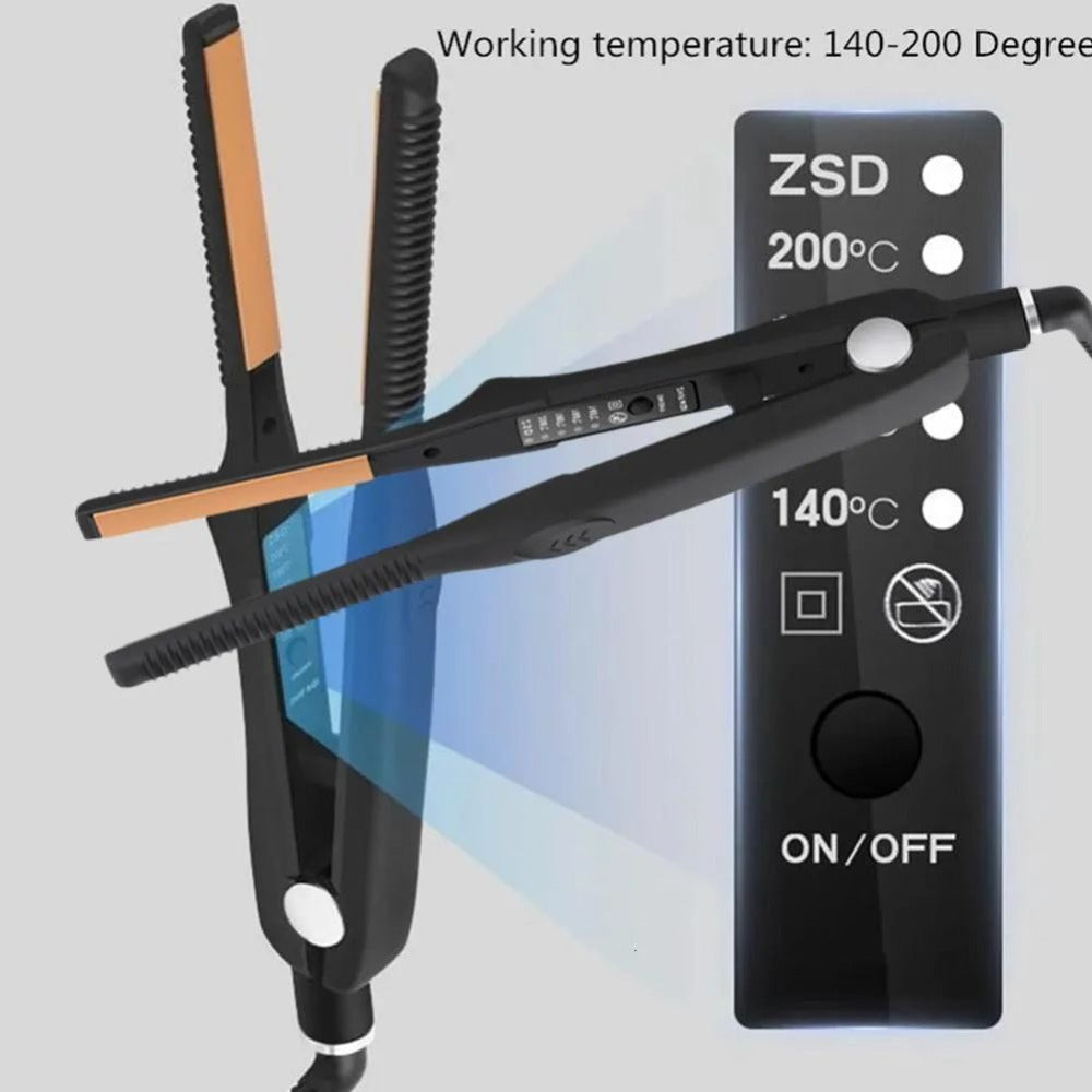 Root Crimper and Straightener Hair Styling Tool with Four Temperatures and Ceramic Plates in Black — image 6