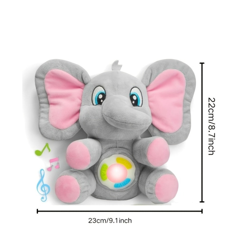 Plush Musical Elephant Baby Toy with Music & Lights, Stuffed Animal Sensory Toy for Infants 6+ Months — image 2