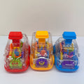Gear Toy Cars for Toddlers 3-Pack, Transparent Body See-Through Gear Mechanism Push-and-Go Vehicle Set — image 1