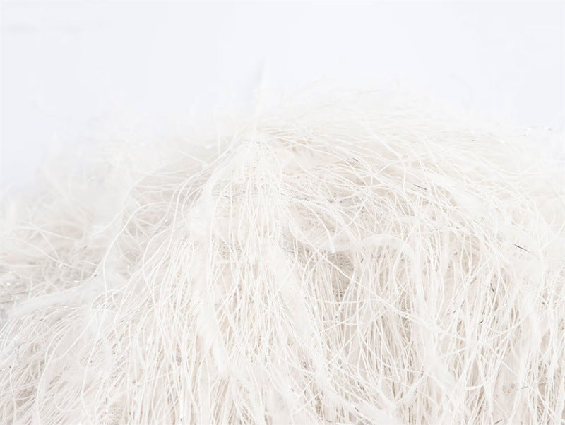 Metallic Color Fringe Trim Jacket Coat For Women