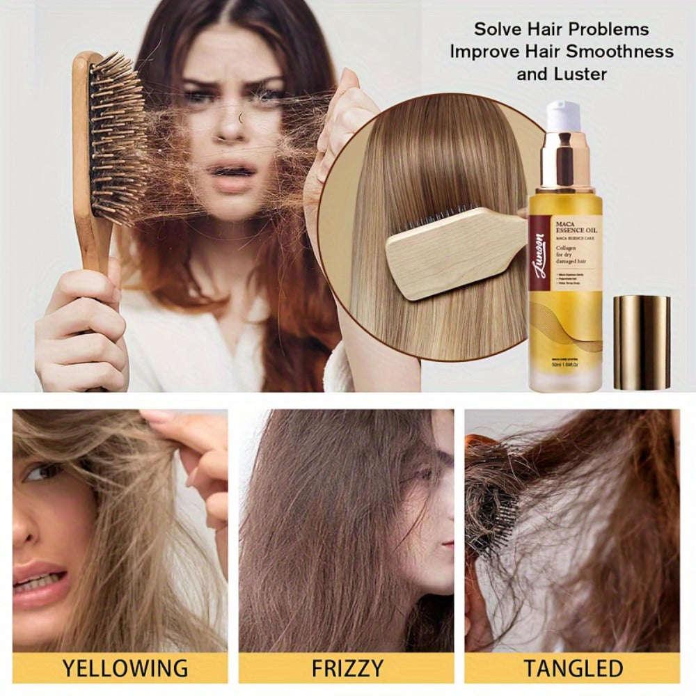 Argan Oil Hair Mask Deep Conditioning Treatment with Collagen | Cold Press Moroccan Oil for Dry Frizzy Curly Fine Hair | Long