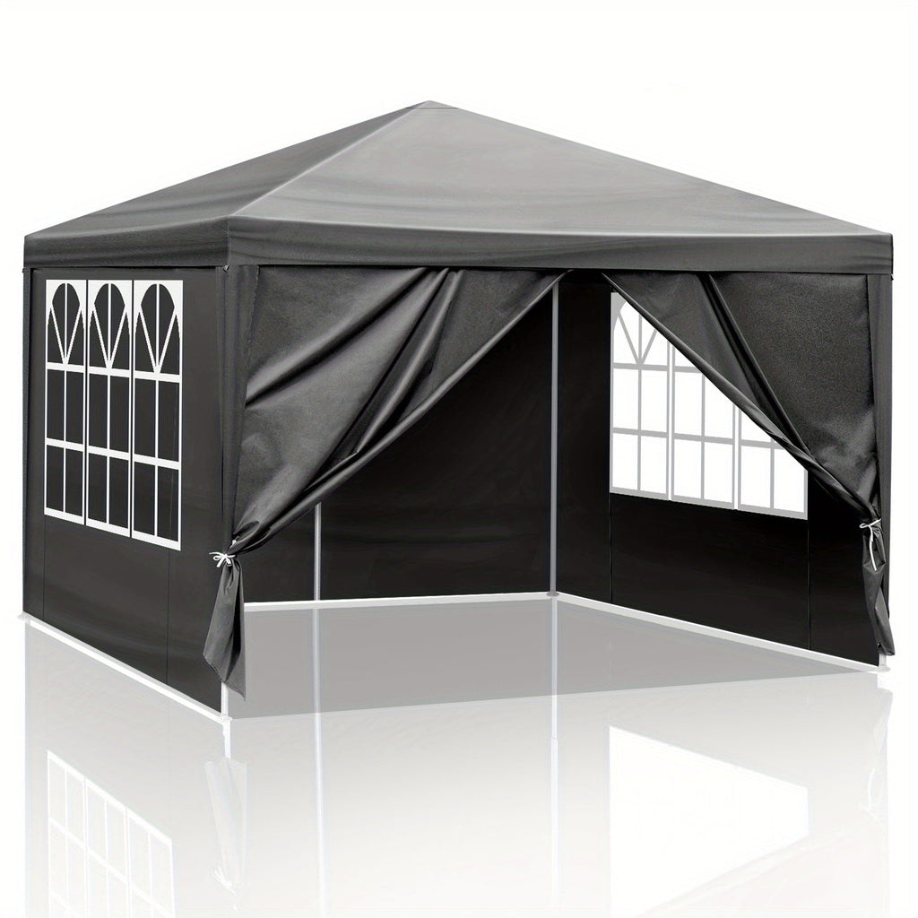 10x10ft White Party Canopy Tent with No Sidewalls, Three Sidewalls or Four Sidewall Configuration Options — image 5