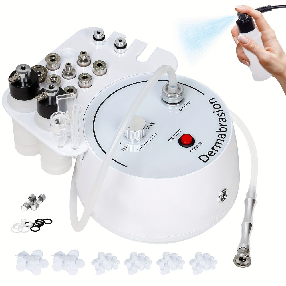 Microdermabrasion Machine Professional 3-in-1 Dermabrasion Vacuum Spray Facial Device for Bath Time, Home Spa and Personal Ca