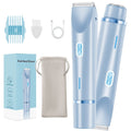 Slim Two-Ended Electric Body Trimmer with Comb Attachments in Blue, Pink or Purple Options — image 1