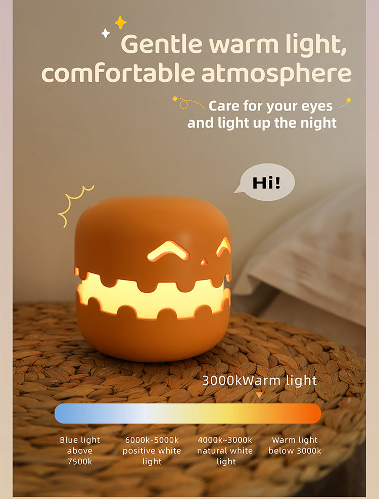 Pumpkin Lamp Bedside Halloween Funny Decoration Ambience Light For Bedrooms Living Room Decoration Kids Birthday Gift Halloween Decorations