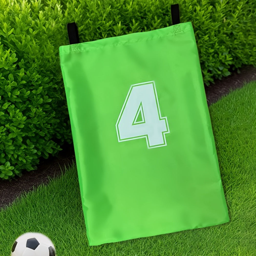 Four Numbered Sack Race Bags in Red, Blue, Yellow and Green with 65 x 46cm Pictured Size for Lawns — image 7