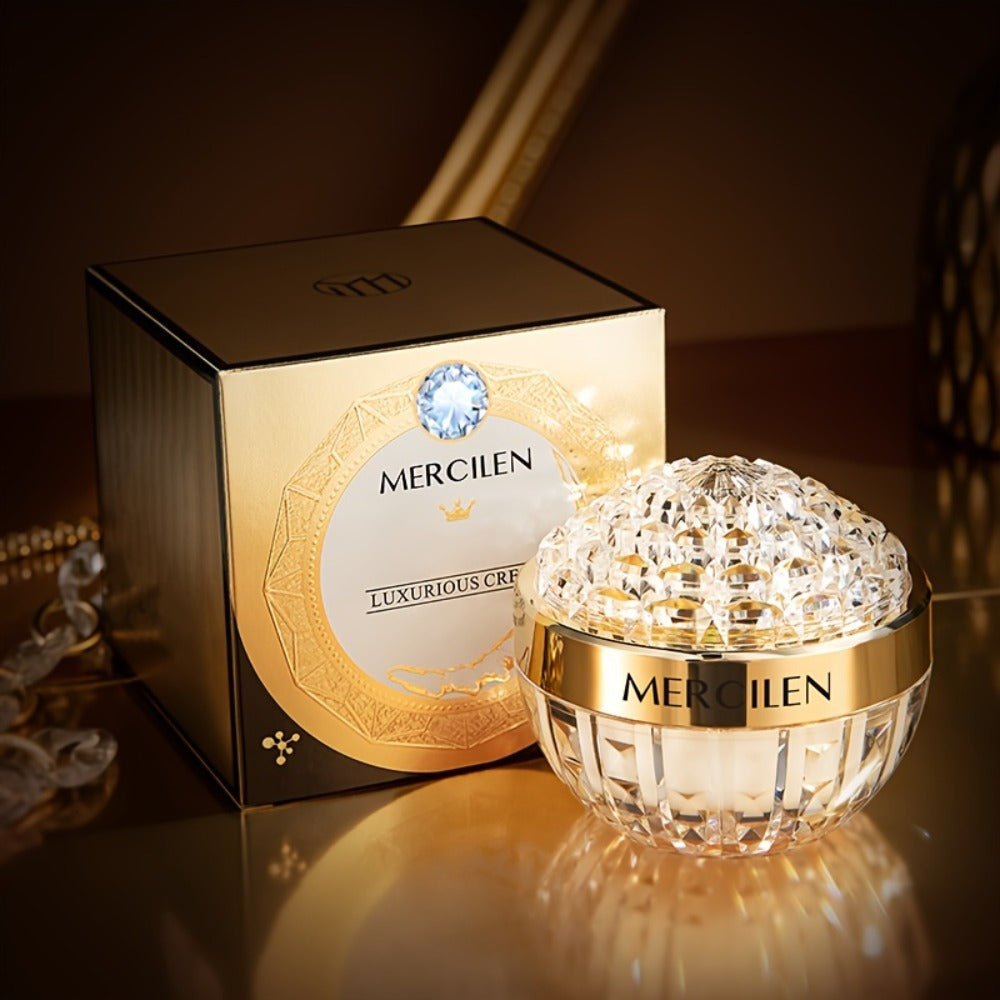 Face Cream Cordyceps Niacinamide Formula in an Alcohol-Free Golden Jar for Morning and Evening Use — image 1