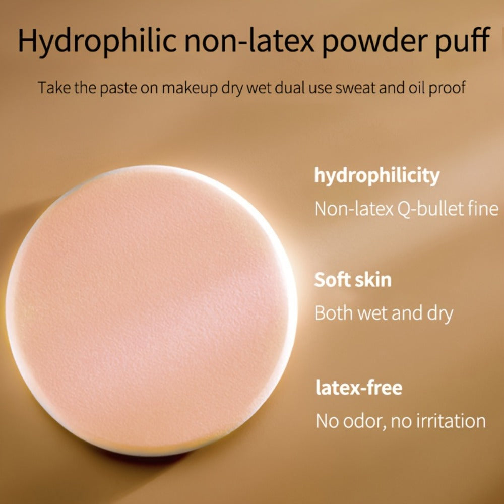 Oil Control Setting Powder Kit with Concealer Puff & Brush – Wet & Dry Dual Formula, Water-Resistant Long-Lasting Matte Finis