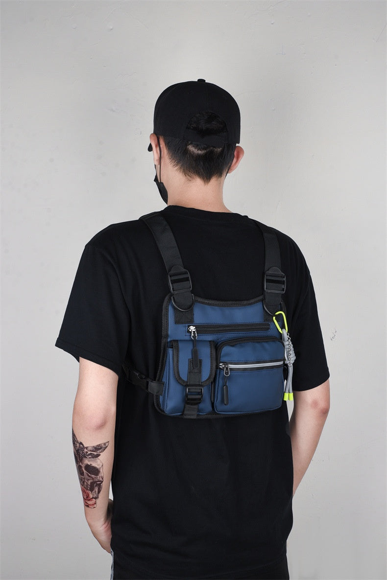 Workwear Functional Vest Chest Bag Reflective