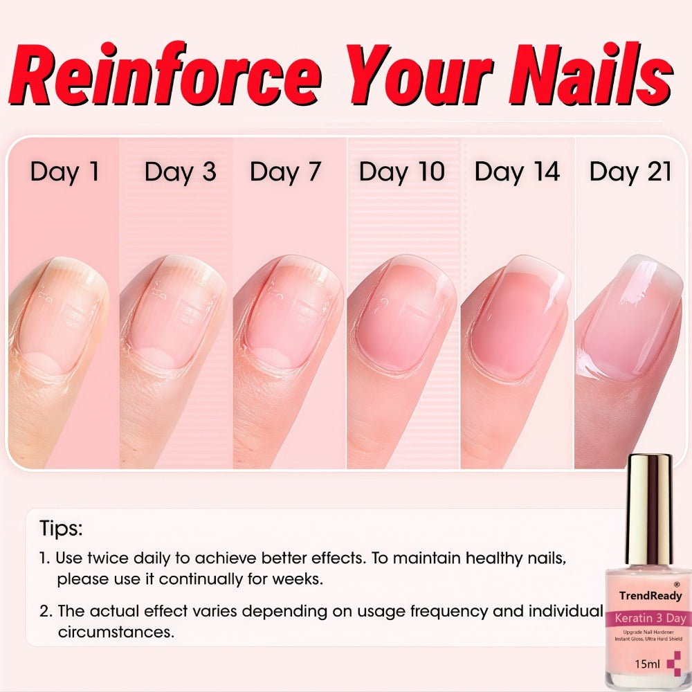 Pink-Label Nail Care Coating Two-Pack in 15 ml Square Bottles with Gold Caps and Brush Applicators — image 11