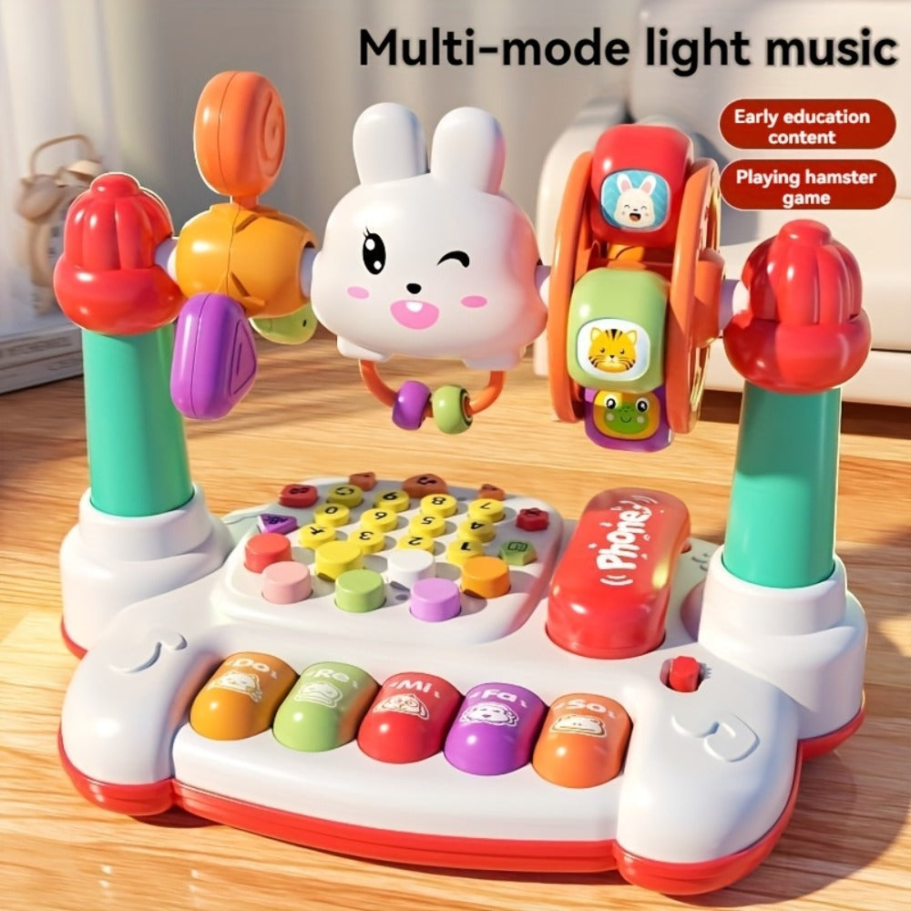 Rabbit Story Machine Toy for Kids with Piano Music & LED Lights, Multifunctional Educational Phone Toy — image 1