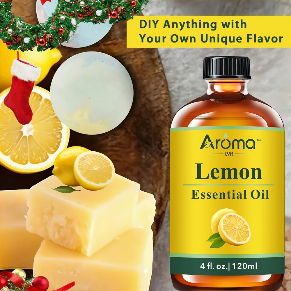 Essential Oil 115ml Multi-Scent Dropper Selection with Peppermint, Frankincense, Lemon, Rum or Cologne — image 4