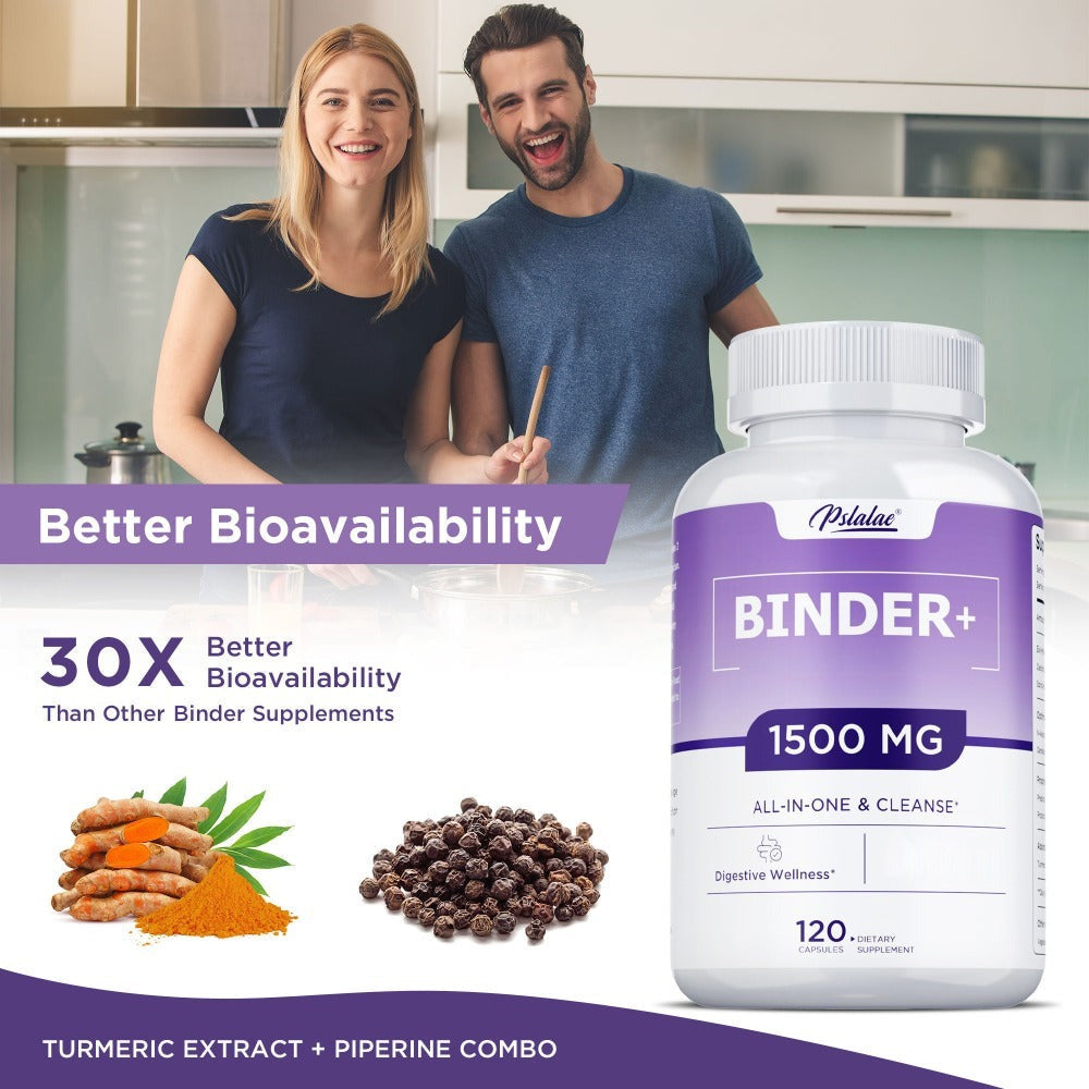 Dietary Supplement 13-in-1 Binder Capsules with Activated Charcoal, Zeolite and Bentonite Clay, 120 Count — image 9