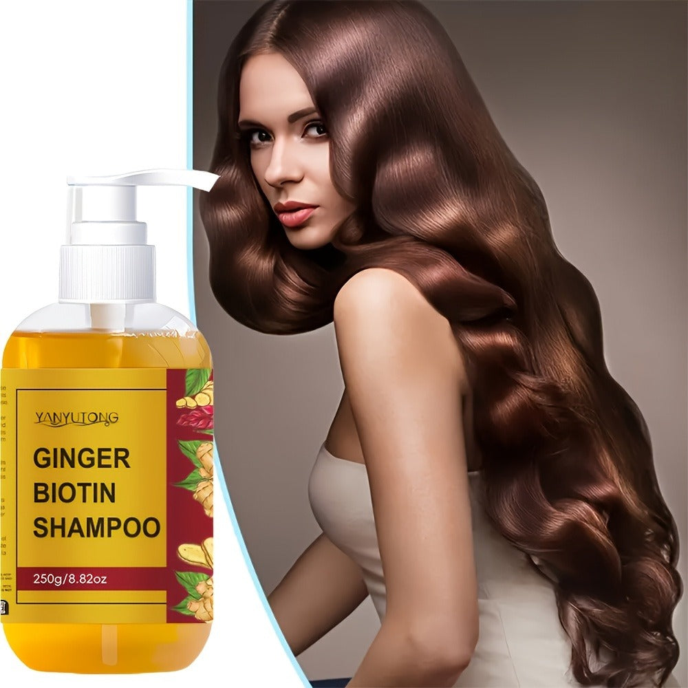 Ginger Biotin Shampoo 250g with Vitamin B7 for Hair Growth, Deep Cleansing, Anti-Breakage, Anti-Split Ends — image 4
