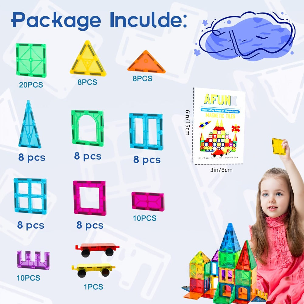 Animal Village Magnetic Building Blocks 102pcs for Kids Ages 3 4 5 6 with the Listed Color, Size or Set Options for Everyday 