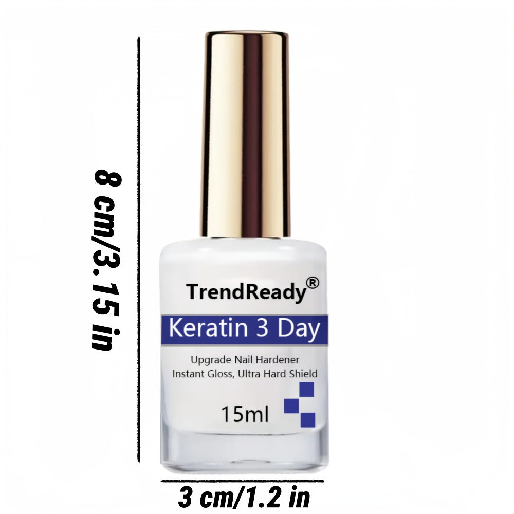 Vitamin E Nail Strengthener Oil, Two 15ml Bottles with Keratin Protein for Daily Manicure Care — image 5