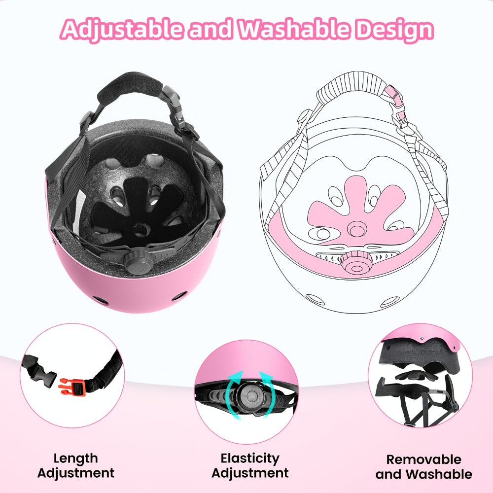 Kids Bike Helmet Adjustable XS Unisex Removable Liner Ventilation Matte with the Listed Color, Size or Set Options for Everyd