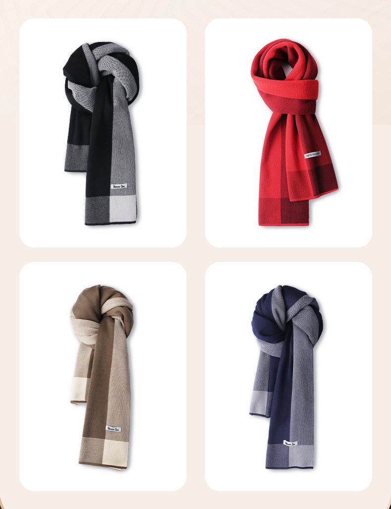 Scarf Winter Men's Outdoor Windproof Neck Protection