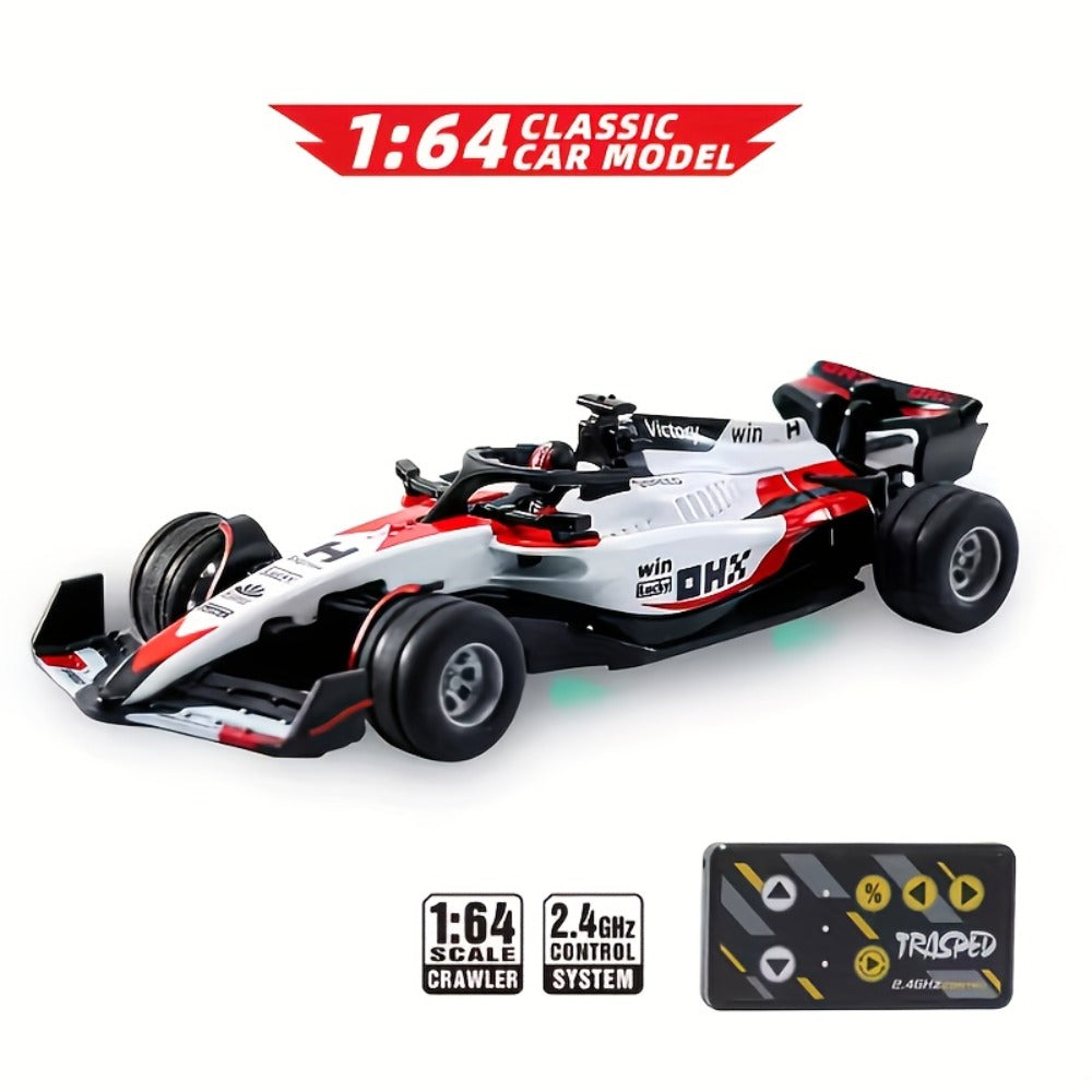 Mini RC Racing Car 1:64 Scale 2.4G Alloy Die-Cast 4WD Drift Toy Car with Lights & Adjustable Speed — image 3