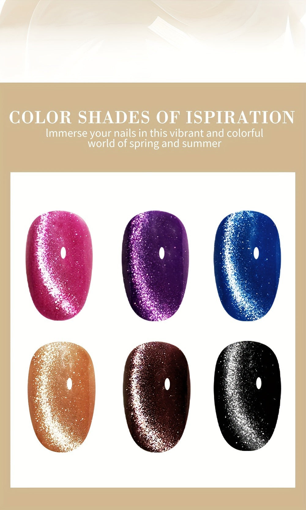 Cat Eye Gel Polish 8ml Holographic Chameleon Flash – Magnetic Sand 3D Color-Shifting Semi-Permanent UV LED Gel Varnish for Sa