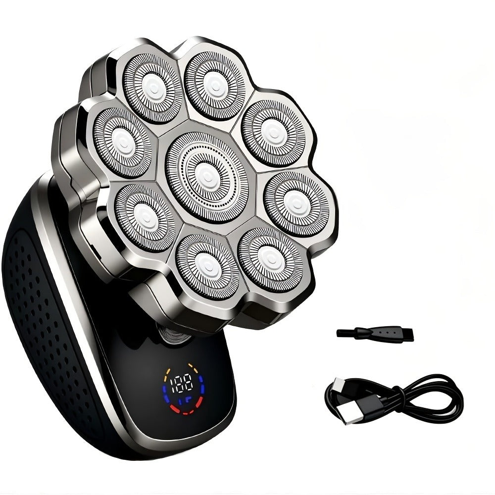 Electric Shaver 5-in-1 Bald-Head Grooming Tool with 7D or 9D Floating Heads and Magnetic Blade Options — image 8