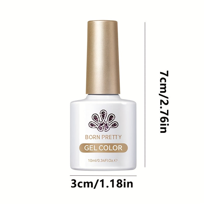 Gel Nail Polish 6-Color Purple Magnetic Cat-Eye Set in 10ml Bottles with Ultra-Bright Shimmer and UV/LED Soak-Off Cure — imag