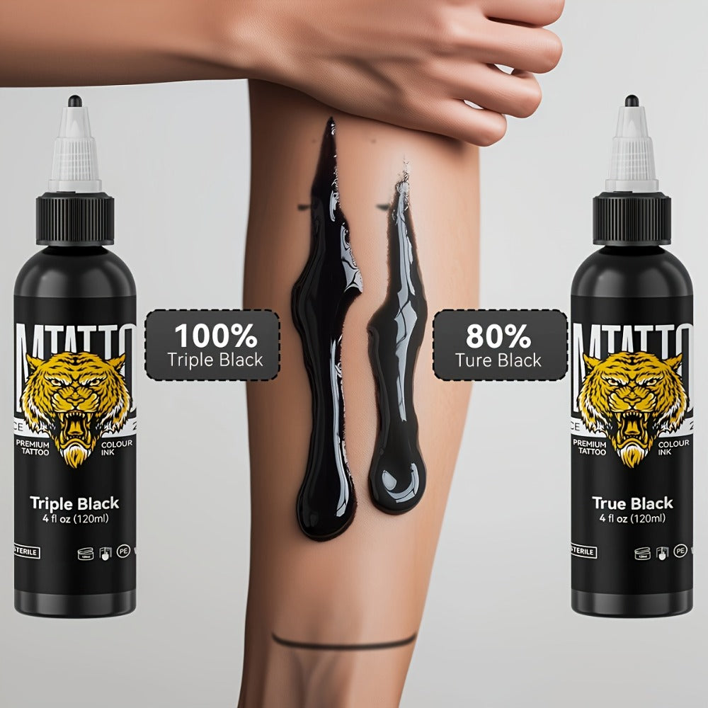 Tattoo Ink DMTATTOO Advanced 4.06oz 120ml Single-Bottle Options in Seven Solid Colors with Item-Specific Color, Capacity and 