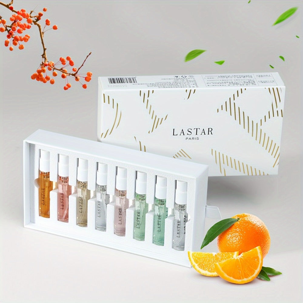 Perfume Gift Set LASTAR Eight-Piece Spray Bottle Collection in White Gold Box with Fitted Insert for Women — image 7