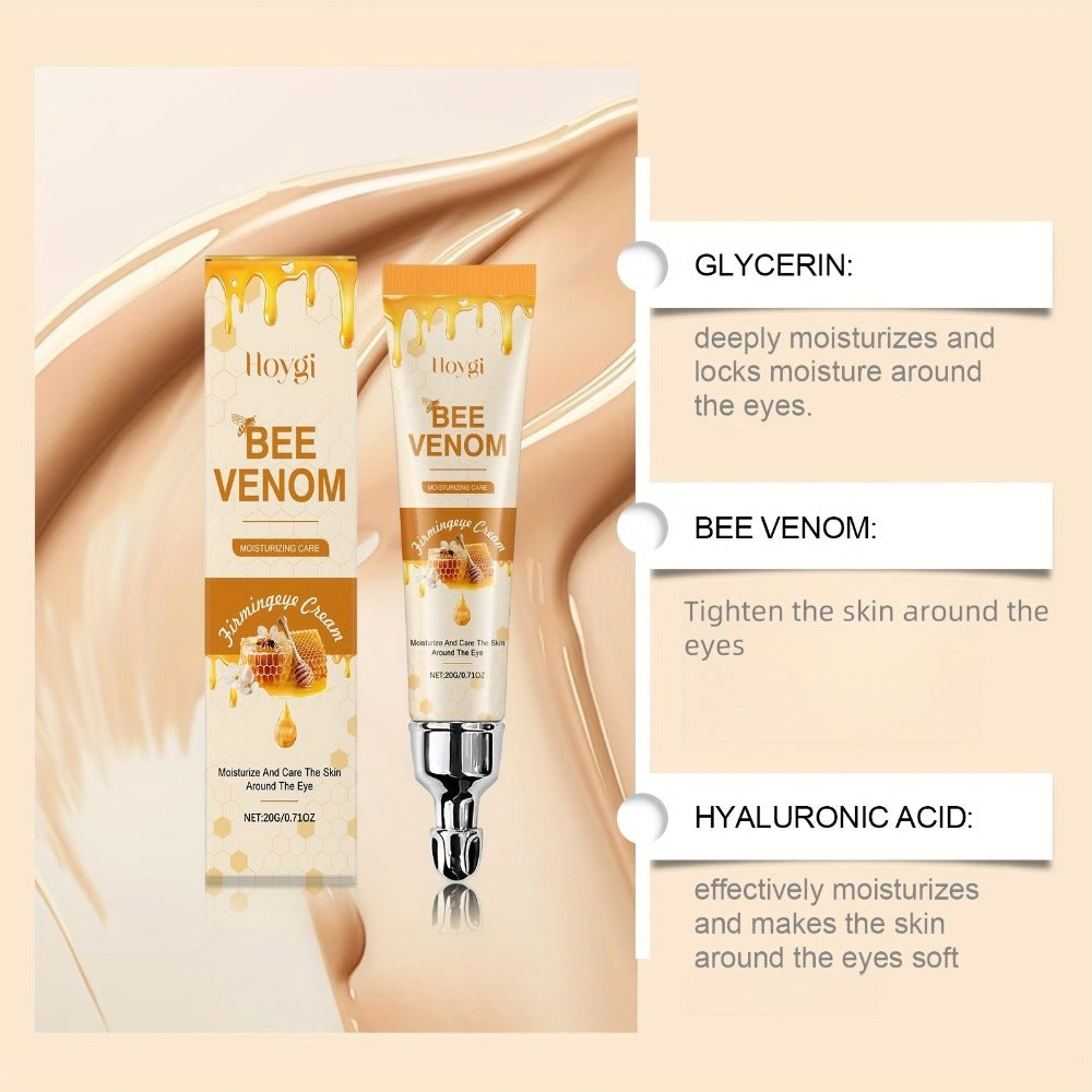 Bee Venom and Hyaluronic Acid Eye Cream Three-Pack in Coordinated Gold-and-White Cosmetic Tubes — image 6