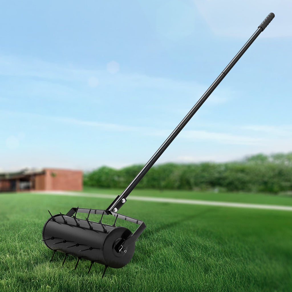 Rolling Lawn Aerator with 18- or 21-Inch Drum, 27 Spikes and Detachable Three-Section Handle — image 3